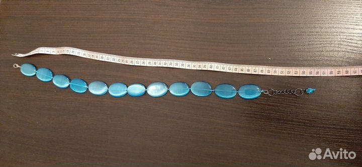 Бусы колье из натуральных камней. Кошачий глаз