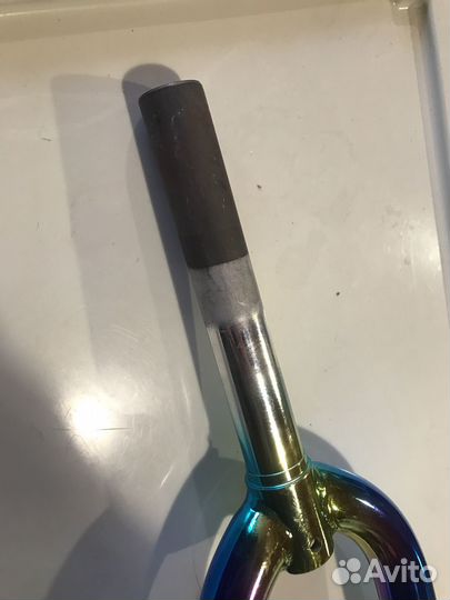 Вилка для BMX неохром