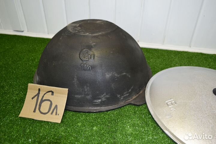 Казан чугунный 16л с печью