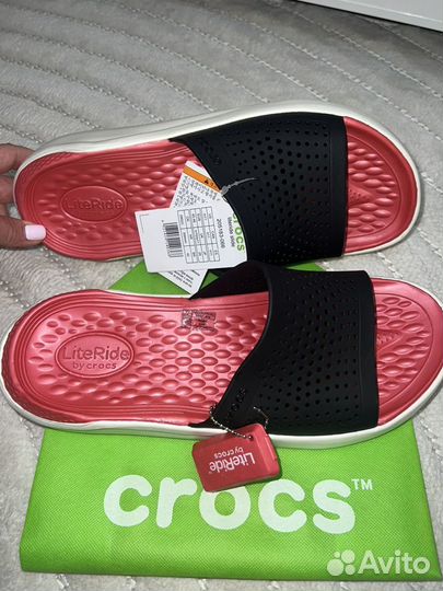 Шлепанцы сабо открытые мужские crocs literide 44