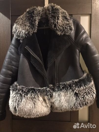 Дубленка aviator Lime