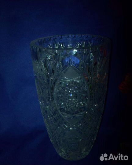 Хрустальная ваза для цветов, времена СССР