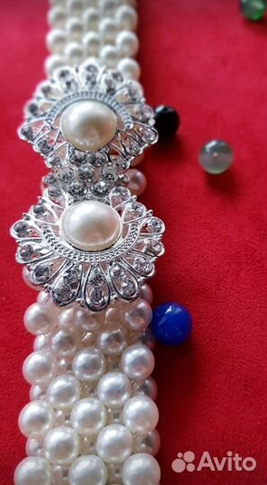 Ремешок из жемчуга