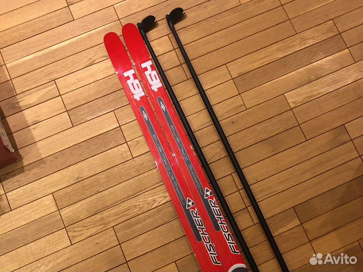 Лыжи беговые fisher nordic crusing 164 + палки