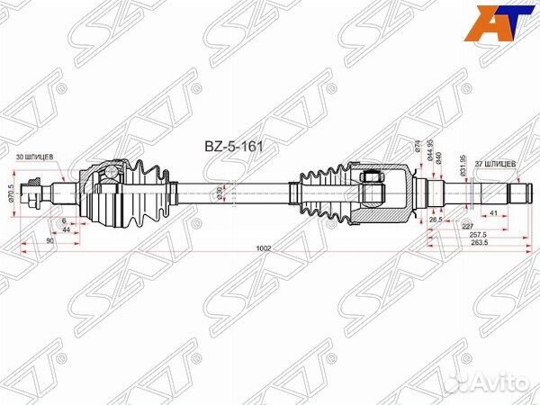 Привод в сборе mercedes-benz M-class