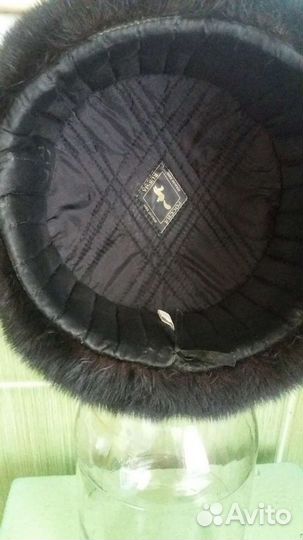 Норковая шапка мужская ушанка