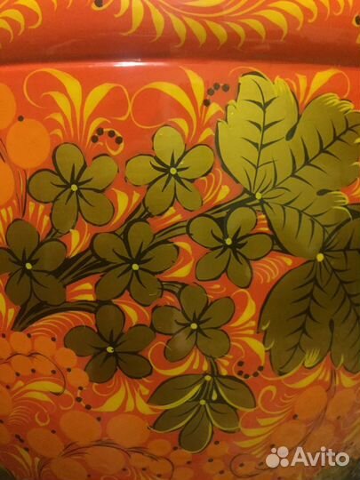 Ваза золотая хохлома