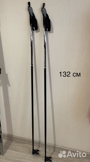 Лыжи, ботинки и палки