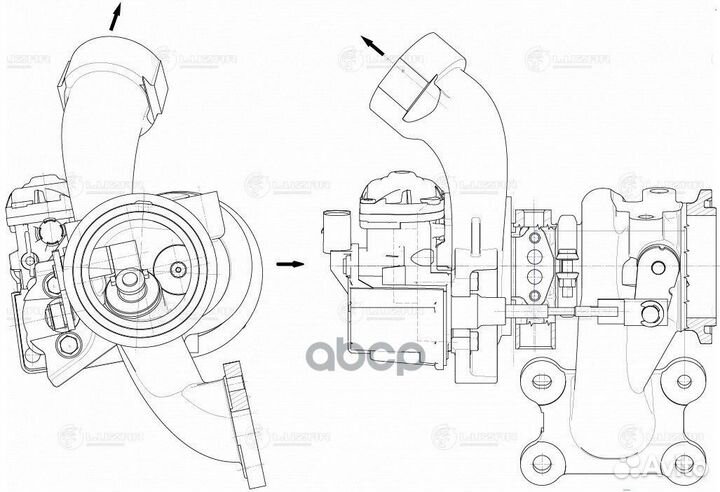 Турбокомпрессор для а/м VW Golf (13) /Polo (10)