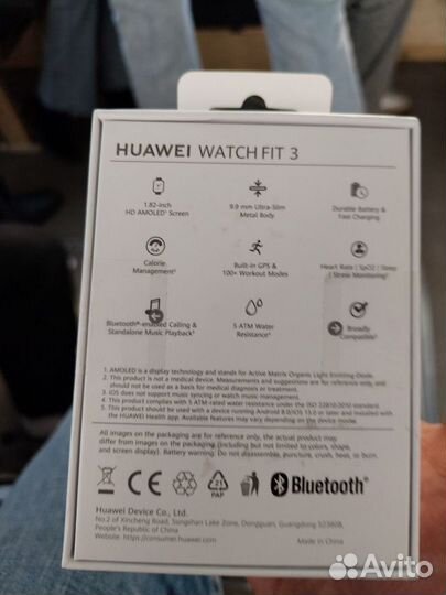 Смарт часы huawei watch fit3