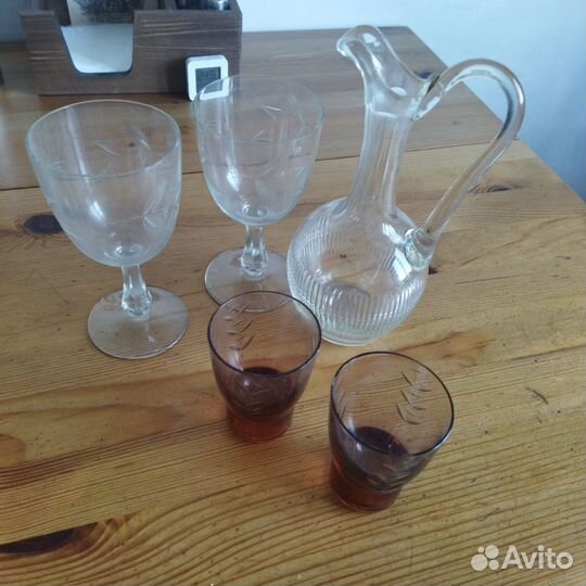 Рюмки, бокалы, графин СССР