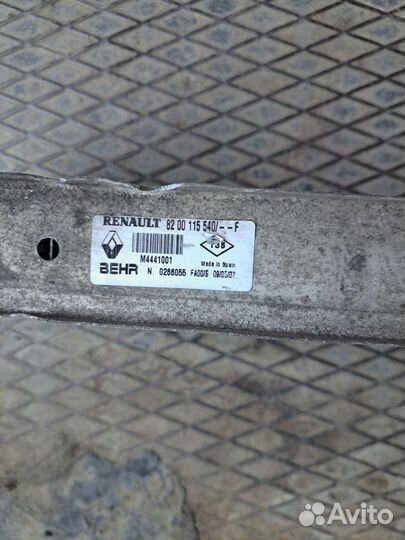 Радиатор интеркулера renault