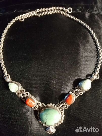 Серебряное колье