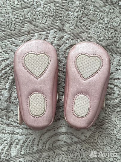 Пинетки - туфельки для новорожденной