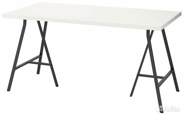 Стол IKEA linnmon 140x60 с ножками lerberg