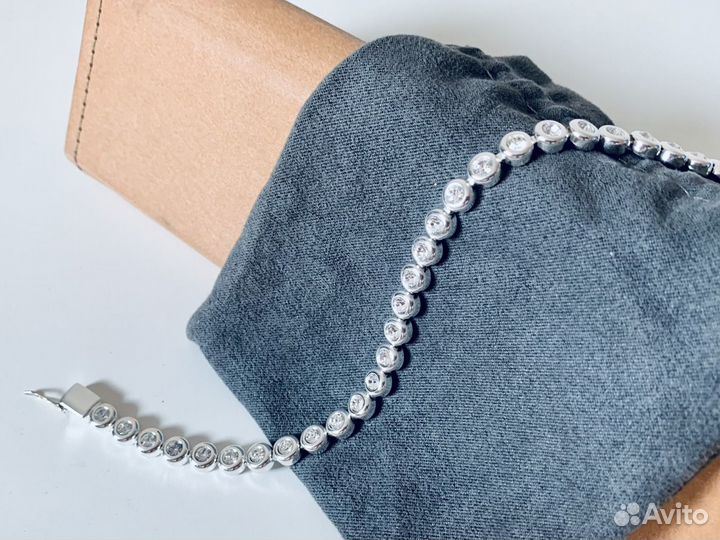 Браслет цепочка бижутерия с фионитами