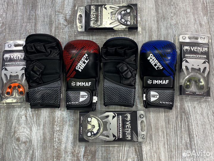 Перчатки Green Hill для мма крабы