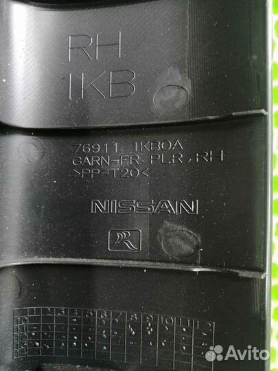 Обшивка передней стойки правая Nissan Juke F15