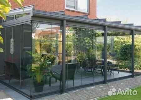 Холодное алюминиевое остекление беседок