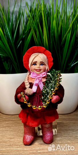 Ватные ёлочные игрушки
