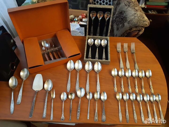 Столовые приборы мельхиор СССР