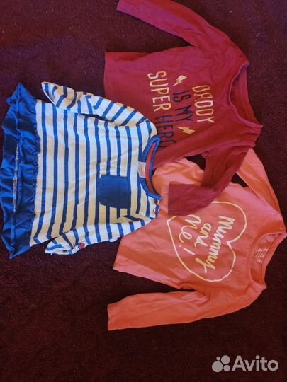 Большой пакет одежды для девочки 6-12 мес