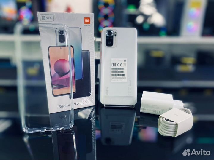 Белый Xiaomi Redmi Note 10S NFC 6+64/Amoled/64Mp