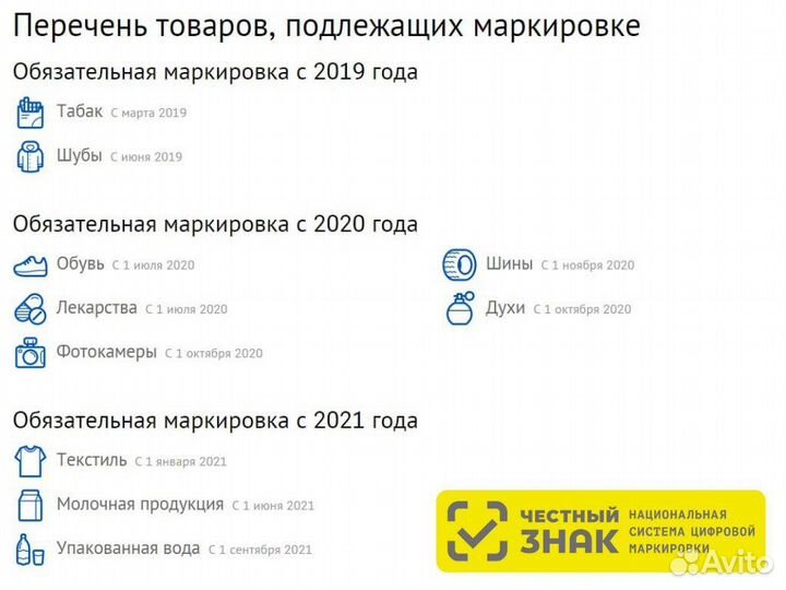 Коды маркировки Честный знак