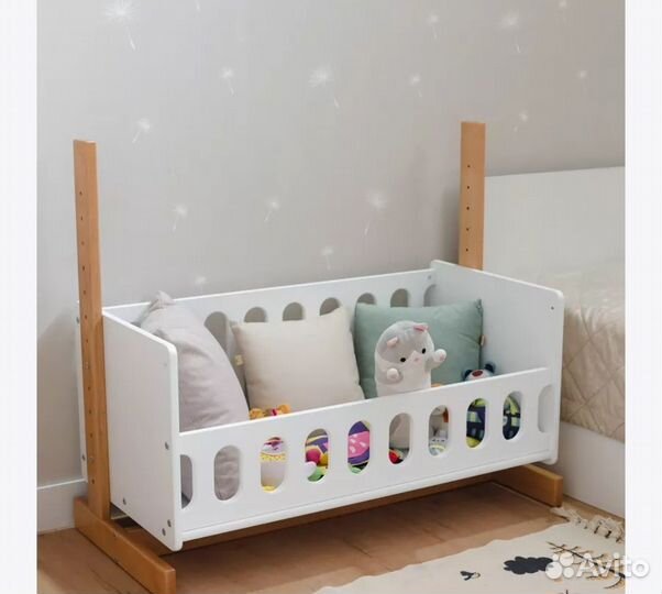 Детская кроватка трансформер с матрасом