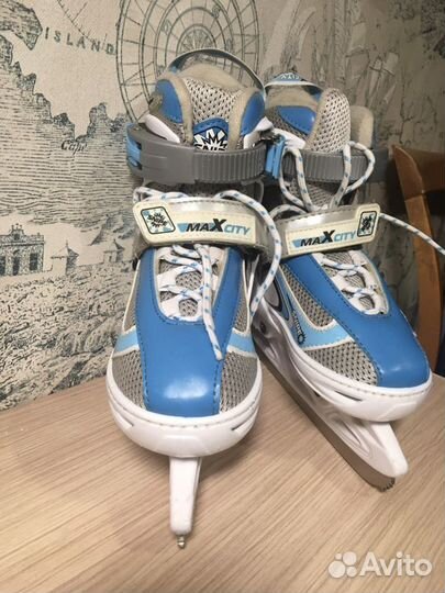 Коньки детские раздвижные 29-32 р
