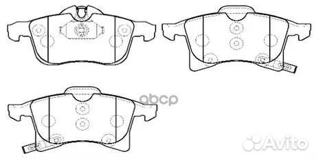 Колодки тормозные HP9653 HSB