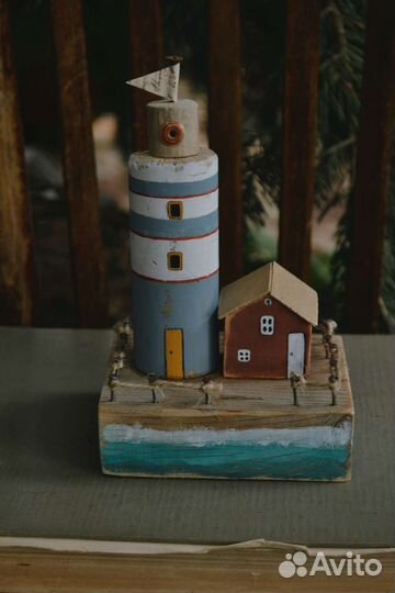 Маяк домики деревянные