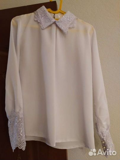 Блузка для девочки школьная