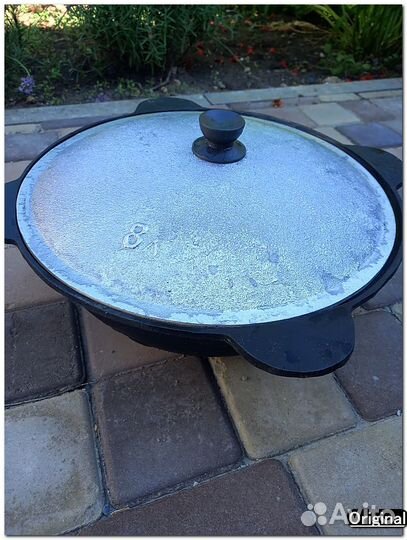 Казан чугунный 8 литров узбекский