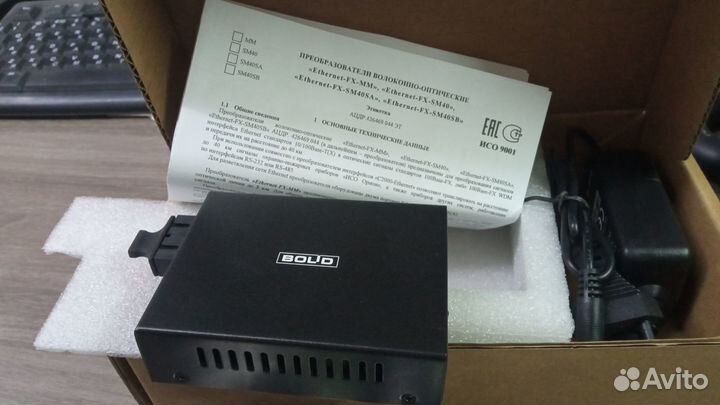 Медиаконвертер Ethernet-FX-SM40 Болид