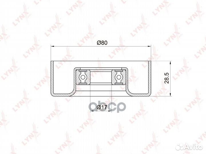Ролик натяжной приводного ремня PB-5010 lynxauto