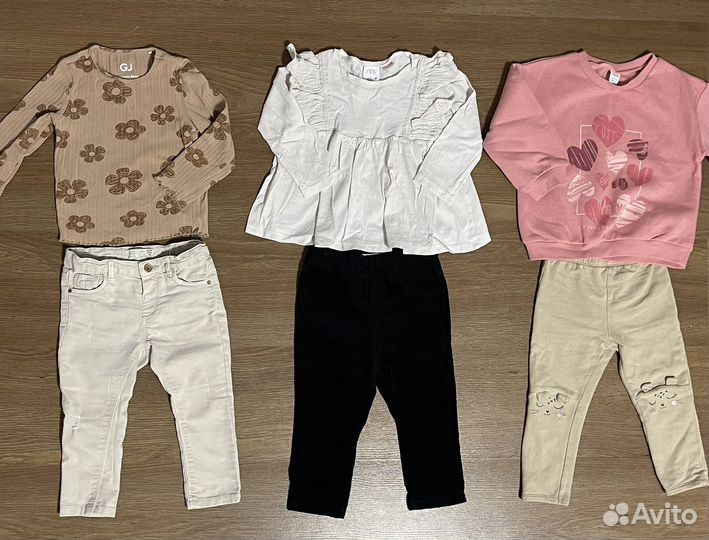 Вещи пакетом на девочку 86 92