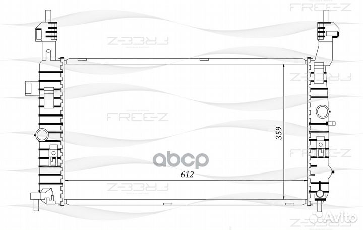 Радиатор Opel Meriva 03 KK0168 free-Z