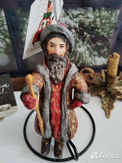 Елочные игрушки из ваты Боярин