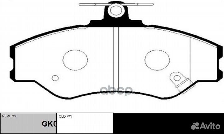 Колодки hyundai porter(tagaz) ckkh-19 CTR