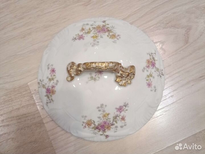 Фарфоровая супница Лимож Франция (кон 19 нач 20 в)