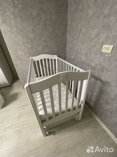 Детская кроватка+матрац гандылян ванечка