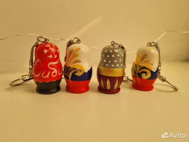 Брелок обвес на сумку, ключи. Матрешка