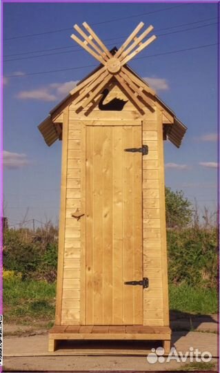 Уличный туалет с декором фрж 940
