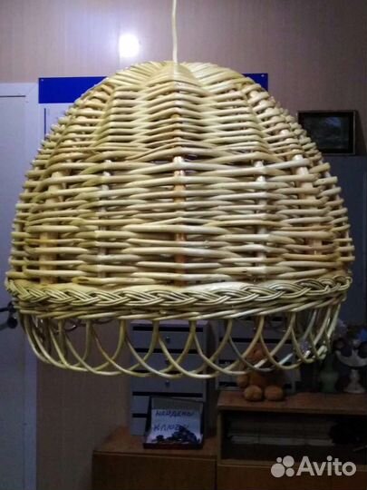 Абажуры плетеные из лозы ивы