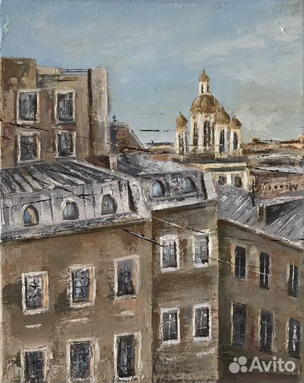 Картина маслом Петербург