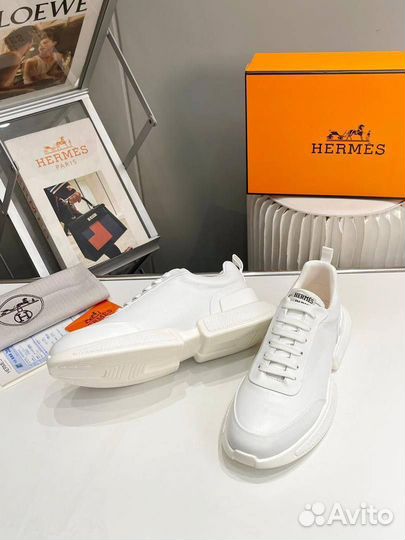 Кроссовки мужские кожаные Hermes 39-45