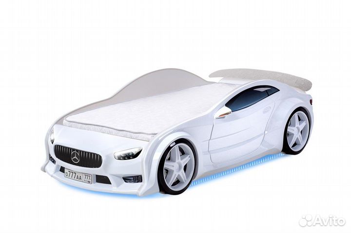 Детская кровать в форме машины 3D EVO