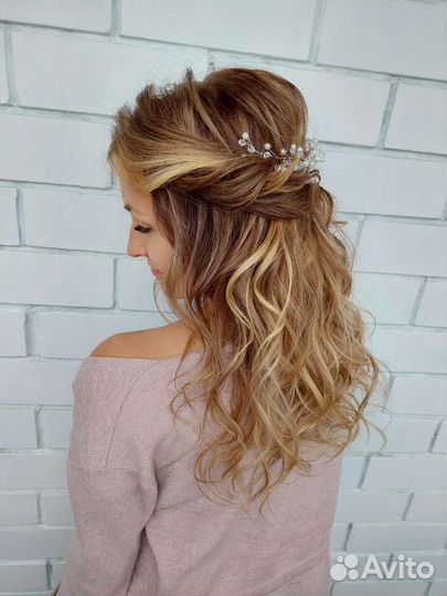 Прическа, укладка, локоны, косички