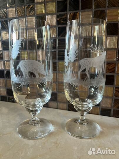 Хрустальные бокалы Германия Мозер